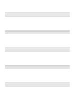 Blank sheet music with 5 large staves per page