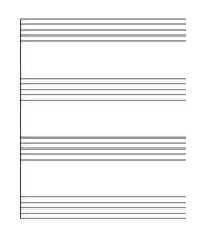 Blank Grand Staff Paper - With and Without Barlines - Print as Needed Sheet  music for Piano (Solo) Easy