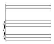 Staff Paper for Duets, sheet music refill