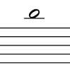 Note above a ledger line